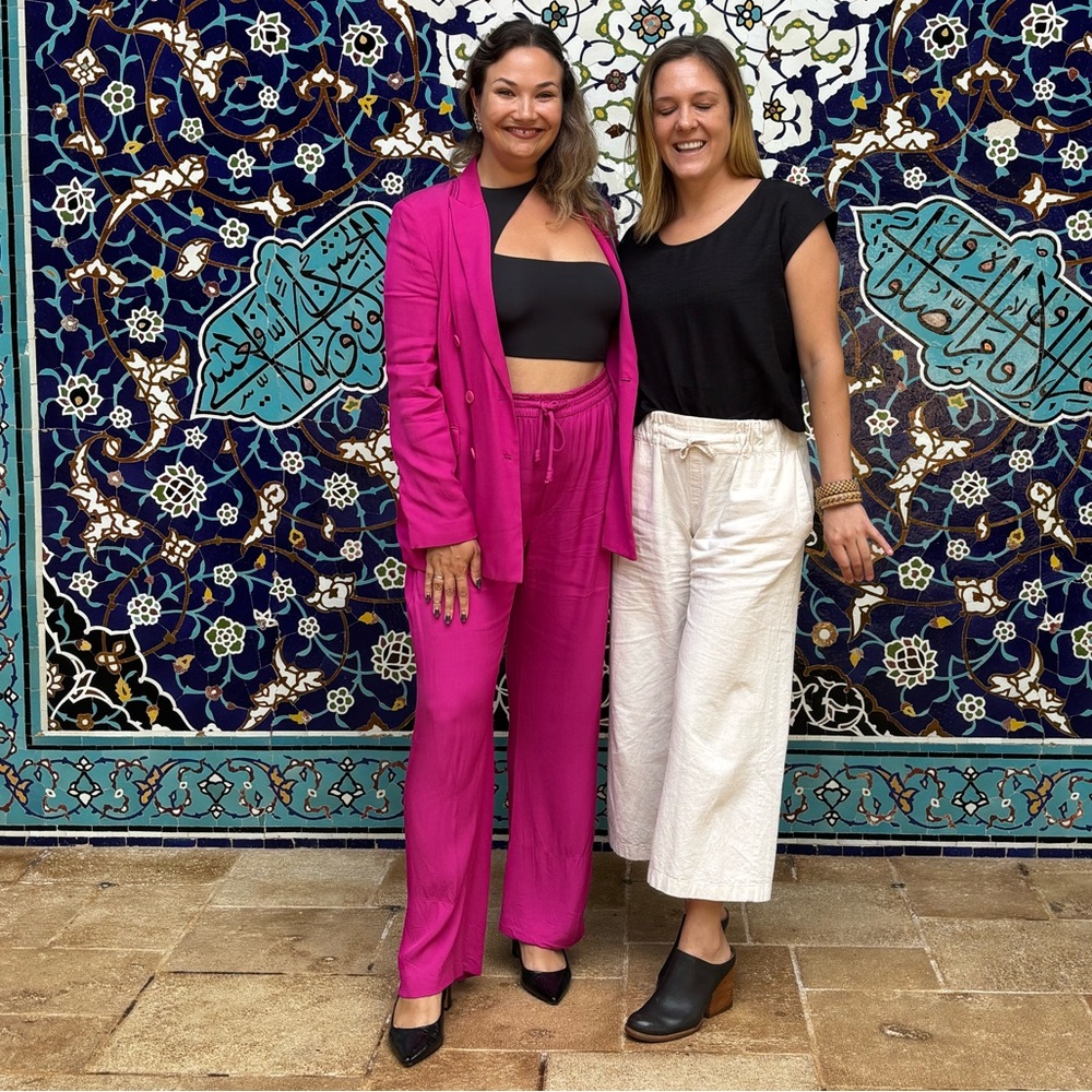 Zara Fuchsia Wide Leg Pantsuit